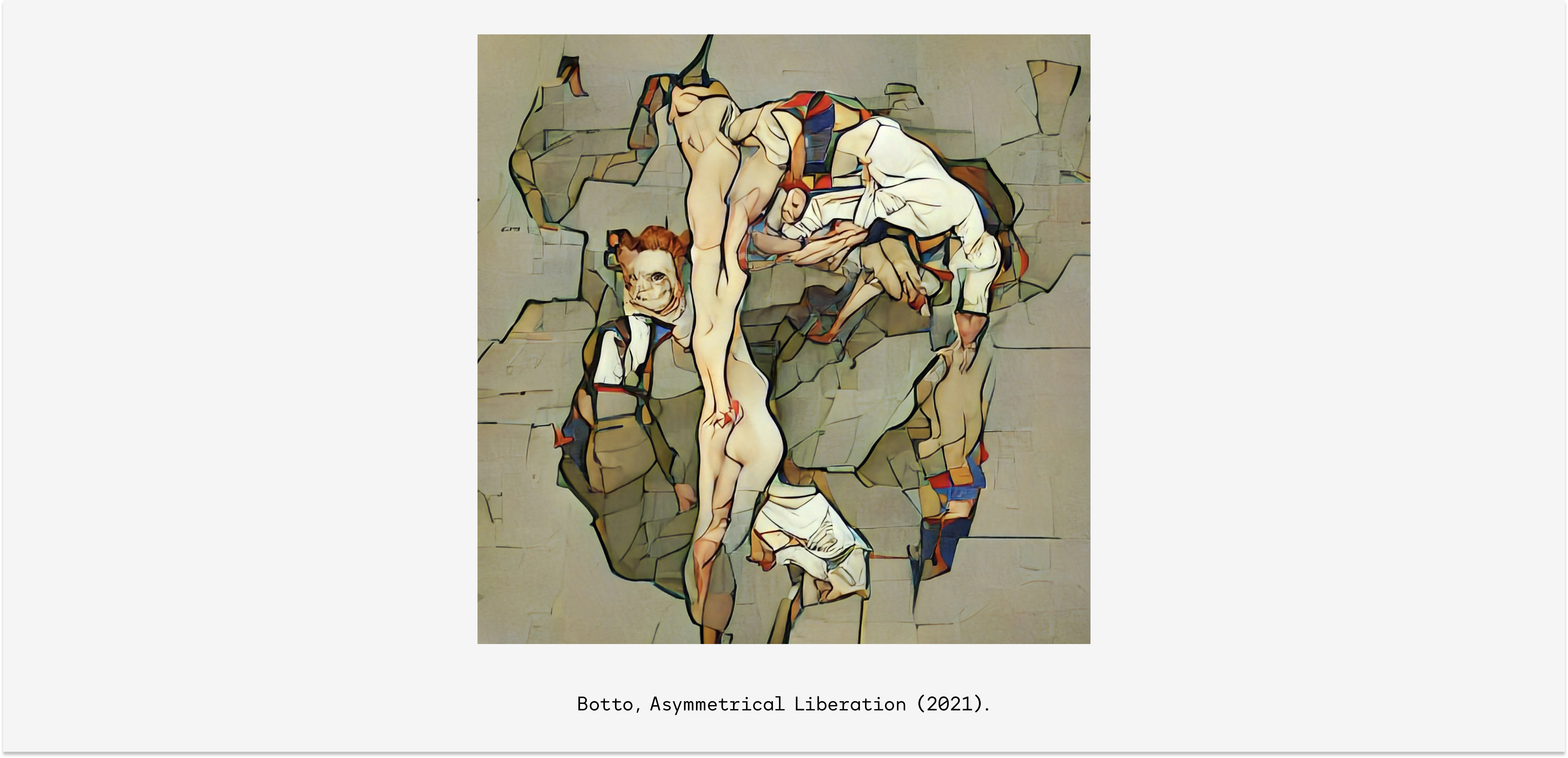 Botto, 'Asymmetrical Liberation', 2021. The first Botto piece.jpg
