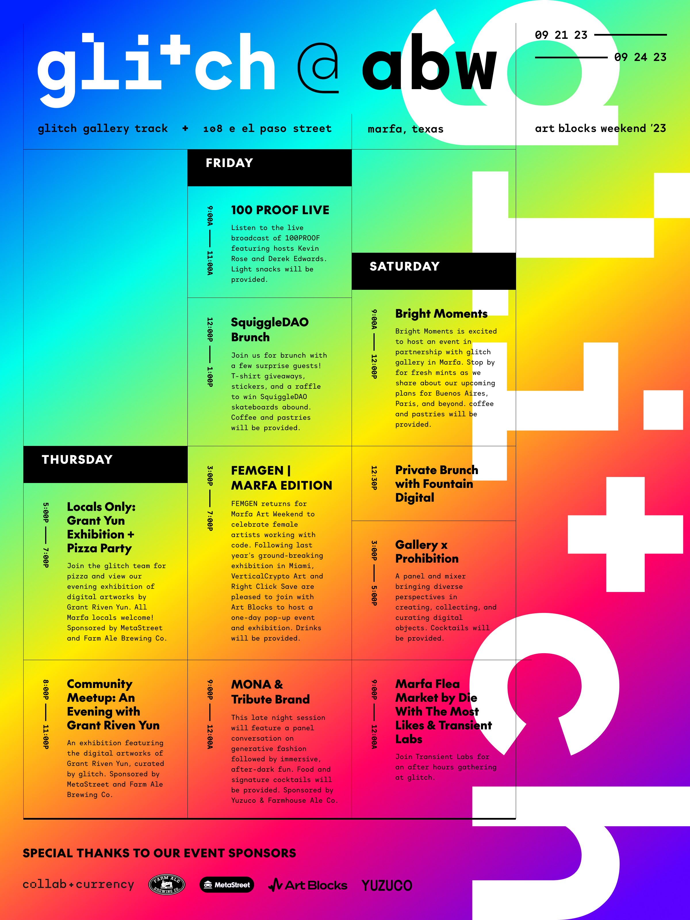 Art Blocks Weekend (2023)